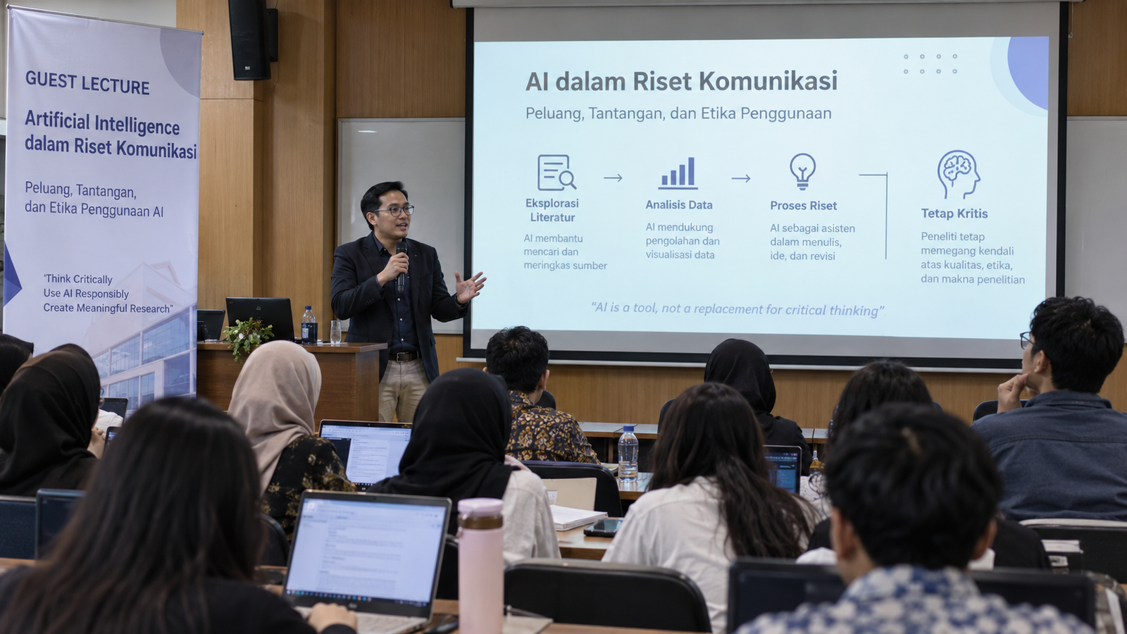 AI Makin Dekat dengan Riset Mahasiswa, UNESA Tekankan Pentingnya Tetap Berpikir Kritis